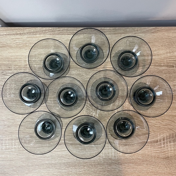 Vintage Bjorkshult Short Coupe / Sherbert Drinking Glasses- Set of 10 - Picture 8 of 8